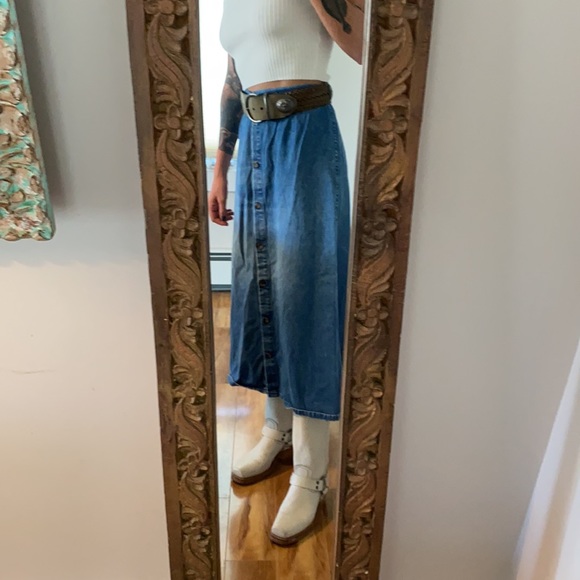 Awesome vintage denim skirt size 12P - Picture 3 of 9